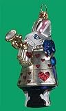 : White Rabbit 4" Ornament - set of 3