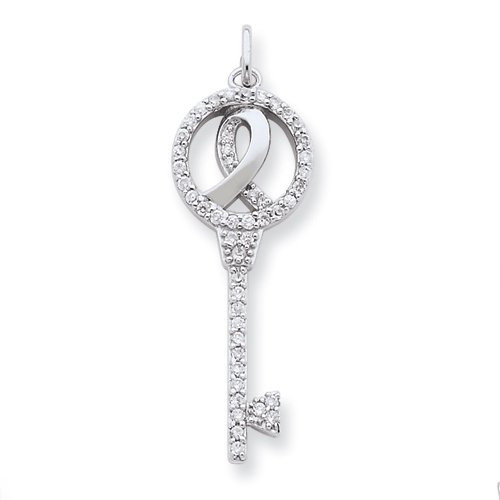 Sterling Silver Breast Cancer Awareness Symbol 