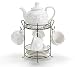 Mariners Bay Nautical Teapot With Teacups,Saucers And Stand Wonderful Kitchen Decor