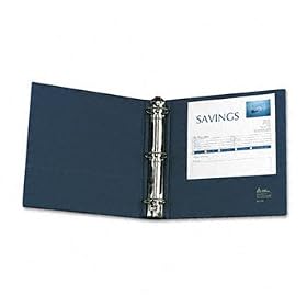HeavyDuty Binder With Three Round Rings 2 Capacity Blue
