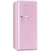 Smeg FAB28UPKR1 50s Style 9.2 Cubic Feet Pink Right-hand Refrigerator with Freezer Compartment