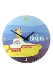The Beatles Yellow Submarine Glass Wall Clock