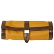 Travel Case Jewelry Roll Up Case Leather Tan
