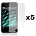 5-Pack Premium Reusable LCD Screen Protector with Lint Cleaning Cloth for Apple iPod Touch 1st Gen 8GB 16GB 32GB