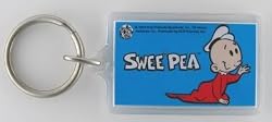 Swee Pea Popeye Lucite Key Chain