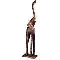 Elephant Sculpture with Gold Eggshell Detail- 32"