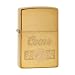  ATTRIBUTES &nbsp; Finish/Material: &nbsp;Brushed Brass &nbsp; Fuel: &nbsp;Lighter Fluid &nbsp; Graphic: &nbsp;Coors &nbsp; Special Features: &nbsp;Windproof 