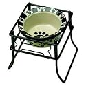 PET RAGIOUS CONTEMPO FEEDER SET 2 S/S BLACK BOWLS