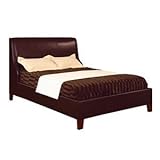 Modus Furniture Upholstered King Size Tiffany Platform Storage Bed, Chocola ....