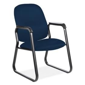 Global 5382BKST12 Max Guest Armchair, Midnite