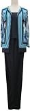 Danny & Nicole Womens Printed Jacket, over solid Matte Jersey shell and pant