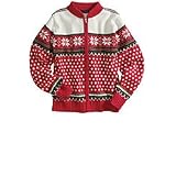 Girls' Fair Isle Family Zip Cardigan Sweater at Lands' End