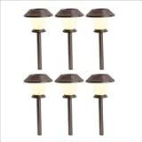 Westinghouse Solar Lighting 403006-296 Inwood II 6 Piece Solar Light Set in Light Chocolate