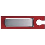 KNICKS - DUNKELROT +++ pfiffiger Kabelhalter aus Acryl und Federstahl +++ für Tischplatten bis 4.5 cm +++ DESIGNED IN BERLIN