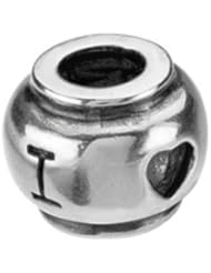 Heart U Back Sterling Silver Bead
