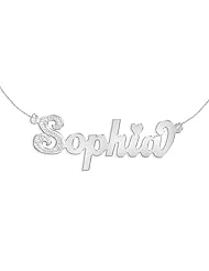 Name Necklace Sterling Silver Personalized Handcrafted with Name of Your Choice - Made in USA