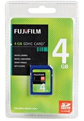 Fujifilm 4 GB Class 6 SDHC Flash Memory Card
