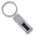 KeyChain in Stainless Steel with Black Enamel title=