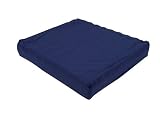 Duro-Med Convoluted Polyfoam Wheelchair Cushion, Poly/Cotton Cover, Navy