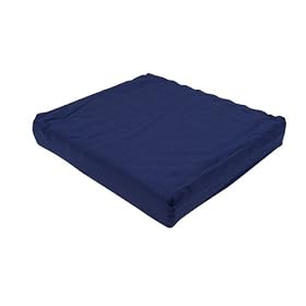 Duro-Med Convoluted Polyfoam Wheelchair Cushion, Poly/Cotton Cover, Navy