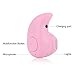 Mini Smallest PChero Invisible Wireless Bluetooth Headphones Headset Earphones Earbuds with Mic For iPhone, iPad, Samsung, and Most Bluetooth Smartphones, Perfect for Using at Work Office - [Pink]