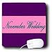 Yves Creations Textured Text Elements - November Wedding - Mouse Pads