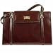 VINTAGE VALOR LEATHER BAG BRIEFCASE MADE IN ITALY COFFEE BROWN