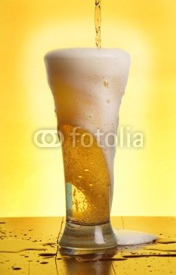 Wallmonkeys Peel and Stick Wall Decals - Pouring a Beer - 60