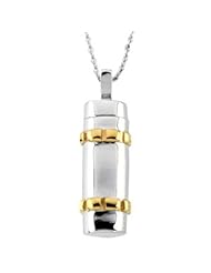 Cylinder Ash Holder 18" Necklace - Inspirational Blessings in Sterling Silver