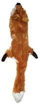Ethical Plush Skinneeez Fox 24-Inch Stuffingless Dog Toy

