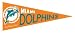 NFL Miami Dolphins Football Throwback Wool Pennant