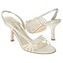 Anne Klein Women's 'Rae' Bridal White Satin Slingback Sandal (6)