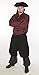 Dress Like A Pirate Ren Fair LARP Pants Elastic/Drawstring Waist Button Cuffs