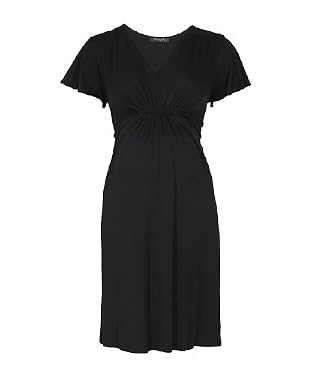 Twist-front dress - black 20
