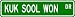 Kuk Sool Won Street Sign ~ Martial Arts Gift ~ Aluminum