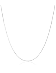 18k Gold .75mm D-Cut Box Chain Necklace