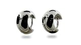 Sterling Silver Plain Huggy Earrings