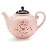SoftPinkTeapotwithScrollandHeartDesignBeautifulGift