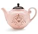 Soft Pink Teapot with Scroll and Heart Design Beautiful Gift