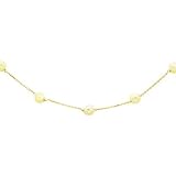 14K White Gold Mother Necklace 18