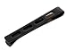 Apparel : Ion plated stainless steel tie slide with cut out accents