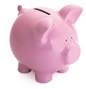 Pink Pig Piggybank Traditional Ceramic Kids Bank