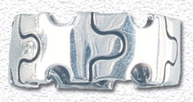 Solid Sterling Silver Puzzle Pieces Ring