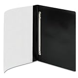 Smead Clear Front Report Covers, Fastener and Compressor, Letter Size, Poly, Black, 10 Pack (87410)