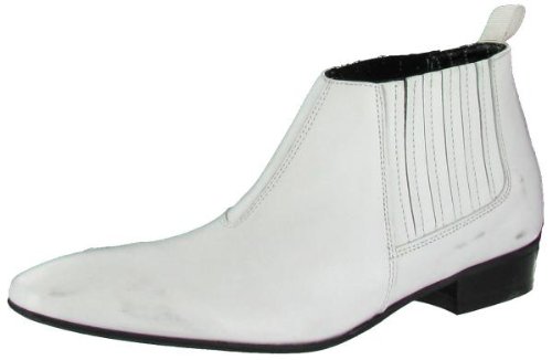 BEN SHERMAN Western Gentlemans Dress Shoes Boots Loafers Oxfords White - Mens white dress shoes