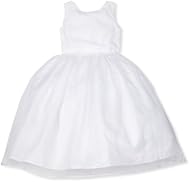 Girls Full-Skirt Sleeveless Tank Tea Length Organza/Polyester/Tulle  Dress