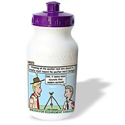 Buy Rich Diesslins Funny KNOTS Scouting Cartoons - Watch for Requirement Changes - Weather - Water... by 3dRose LLC