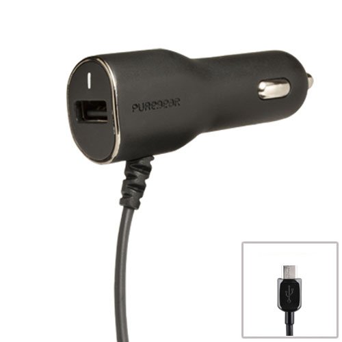 PureGear Car Charger with USB port for Micro USB - 10W
