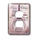 Beverly Turner Christmas Design We ve Moved - Pink Lace Ornament, Season s Greetings, We ve Moved - Light Switch Covers - 2 plug outlet cover