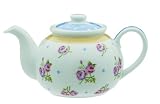 Typhoon Hand-decaled Fine Procelain Vintage Floral 2 Cup Teapot